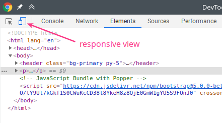 ikon responsive view