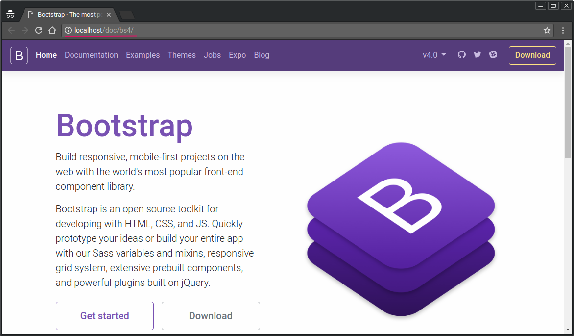Cara Membaca Dokumentasi Bootstrap 4 Secara Offline