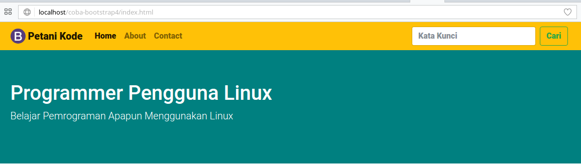 Navbar Bootstrap Background Warning