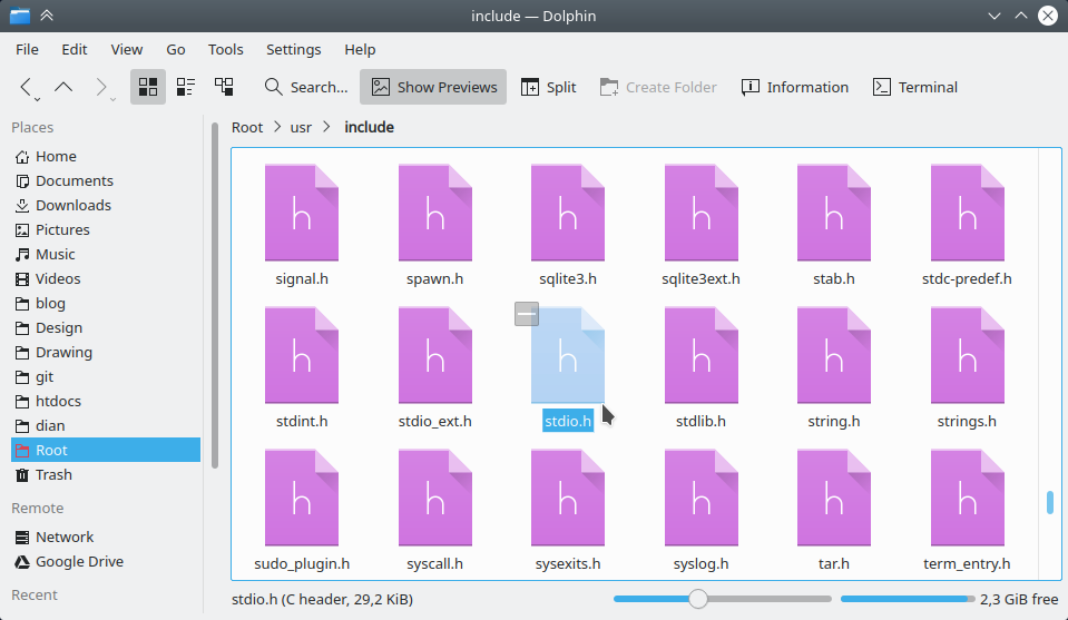stdio files