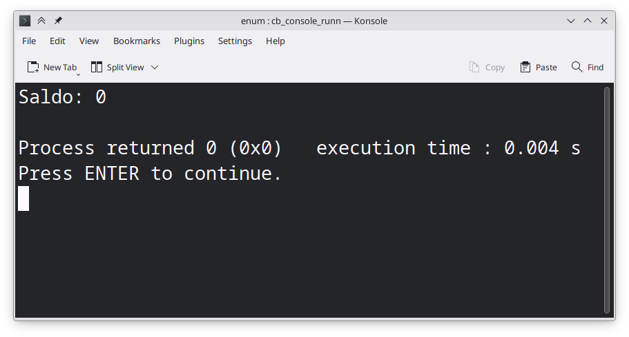 The enum result after removing the Write flag