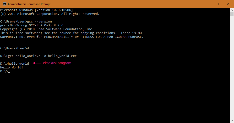 Membuat program c di windows