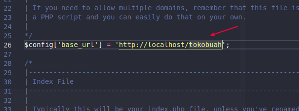 Konfigurasi Base URL
