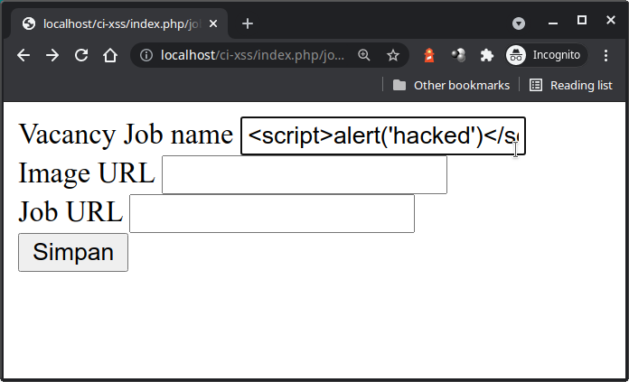 input xss-injection