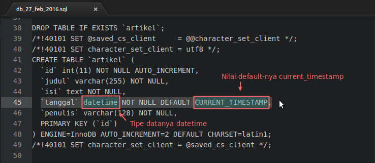 Bagaimana Cara Menyimpan Tanggal dan Waktu di MySQL?