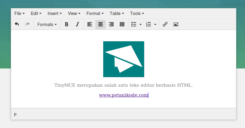 Menggunakan TinyMCE pada Proyek Web