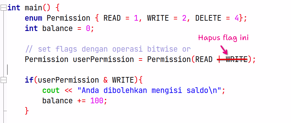 Enum as flag