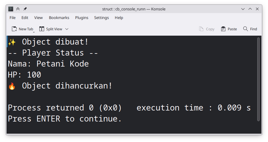 Constructor and destructor exercises for structs