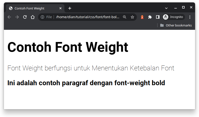contoh font lighter roboto