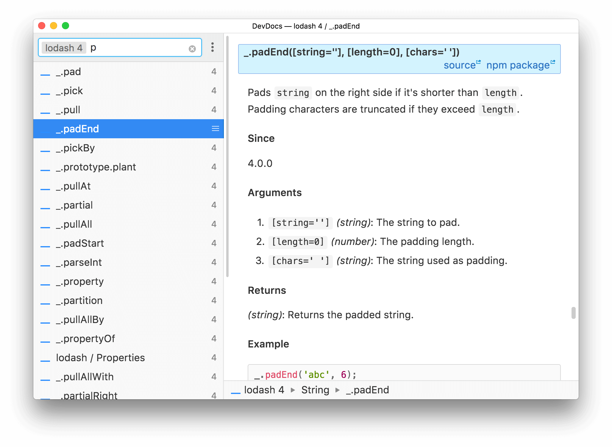 Devdocs io