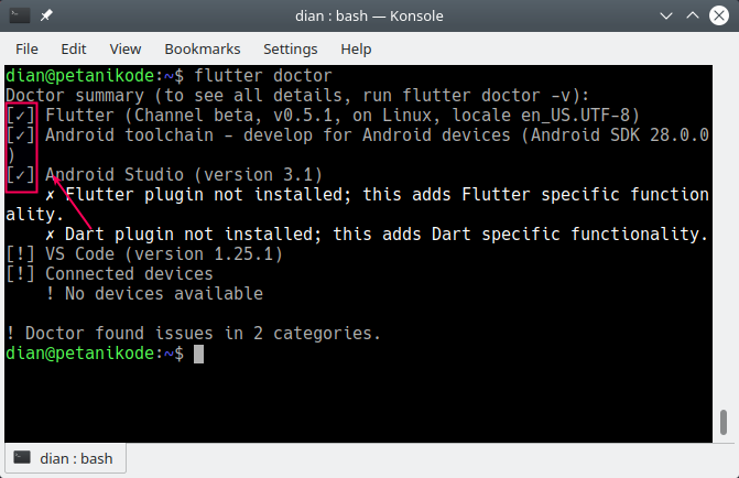 Flutter Doctor Not Finding Android Studio Dart And Flutter