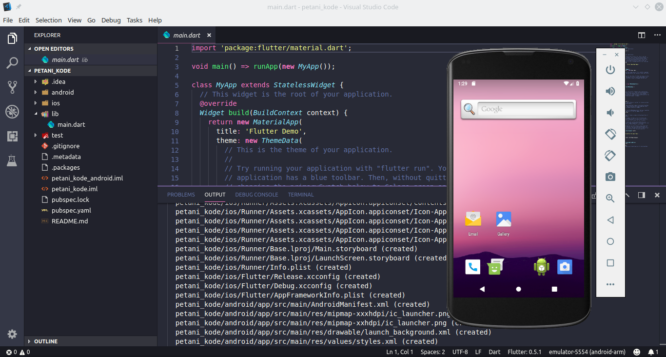 flutter build apk android studio