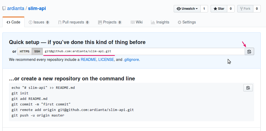 Git remote add origin