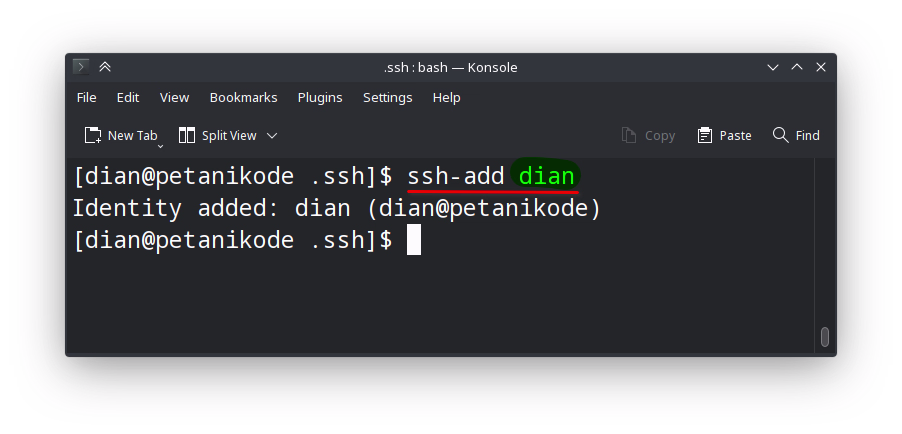 add ssh key