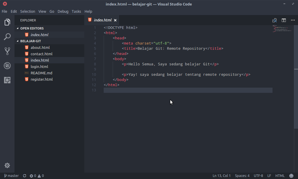 Vs code загрузить проект на github