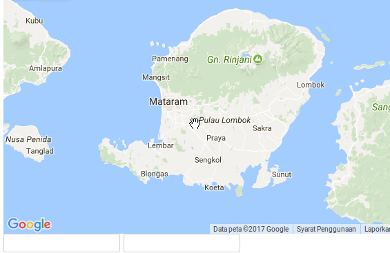 Demo posisi marker saat peta diklik