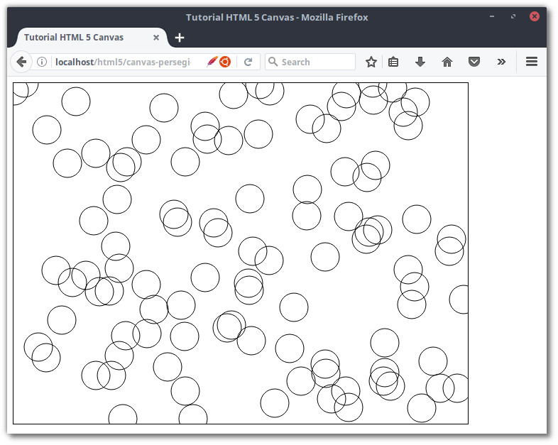 Menggambar Objek dengan Perulangan dan Fungsi Random di HTML5 Canvas