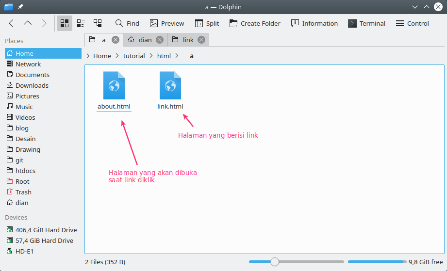 Cara Membuat Link Dalam Satu Halaman Html Rumah Siswa