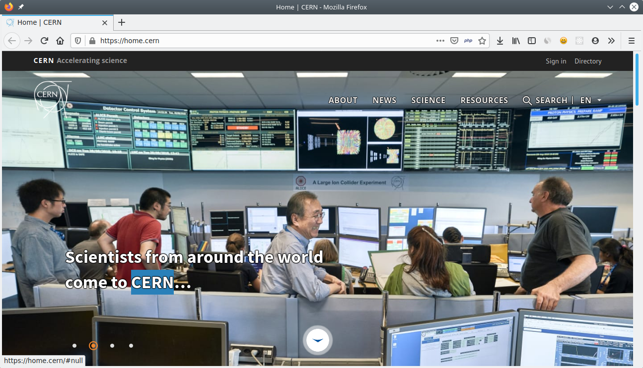 Website CERN (2020)