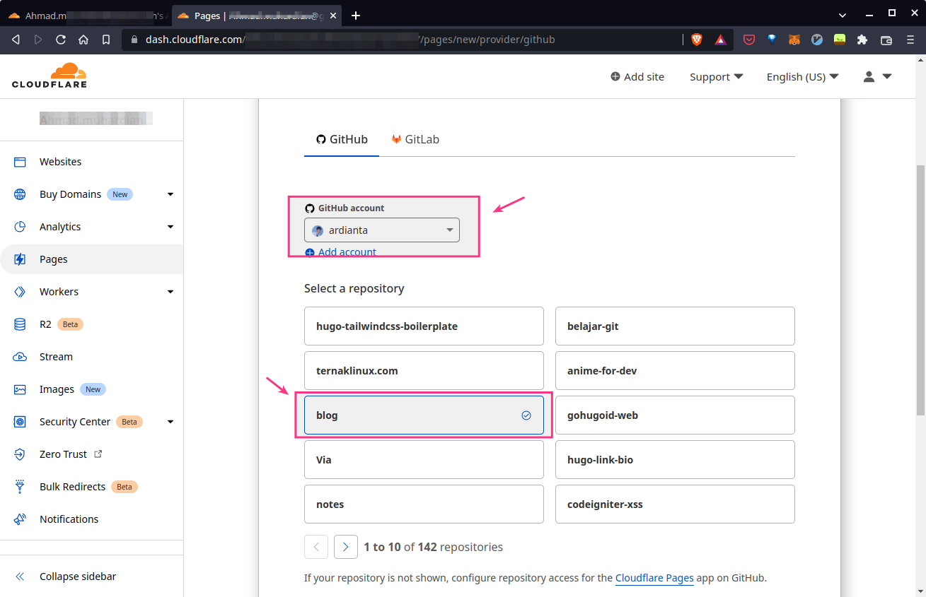 select repo