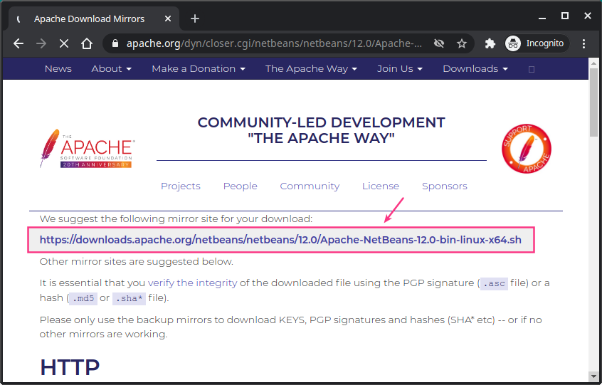 Persiapan Pemrograman Java di Linux 11 link download netbeans