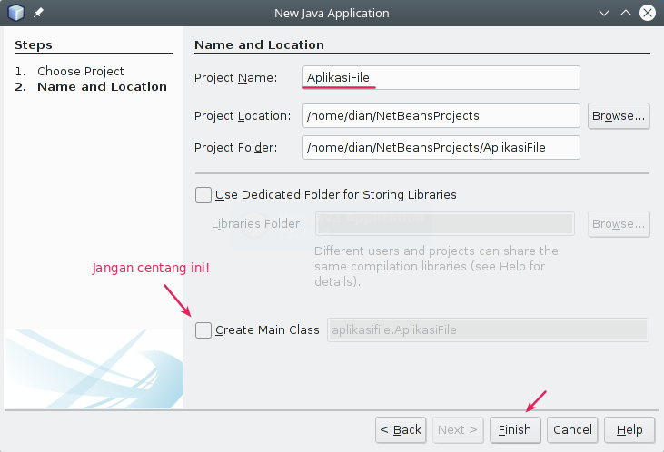 Membuat Project di Netbeans