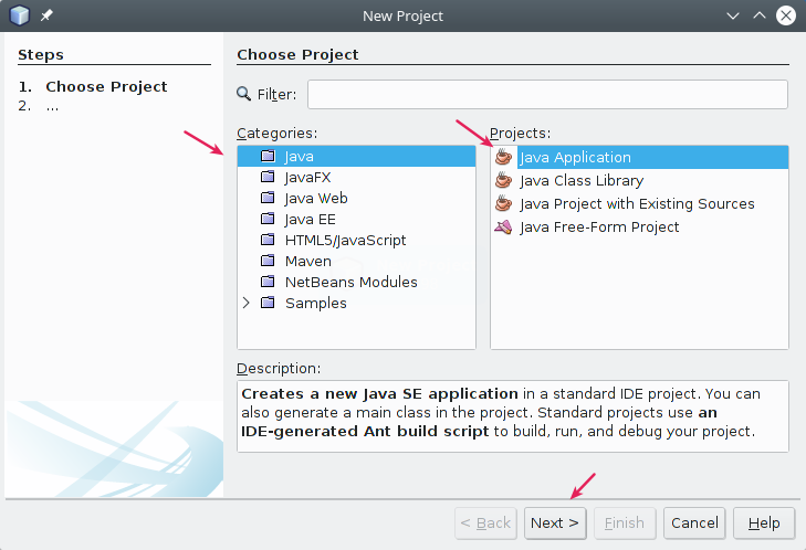 Membuat Project di Netbeans