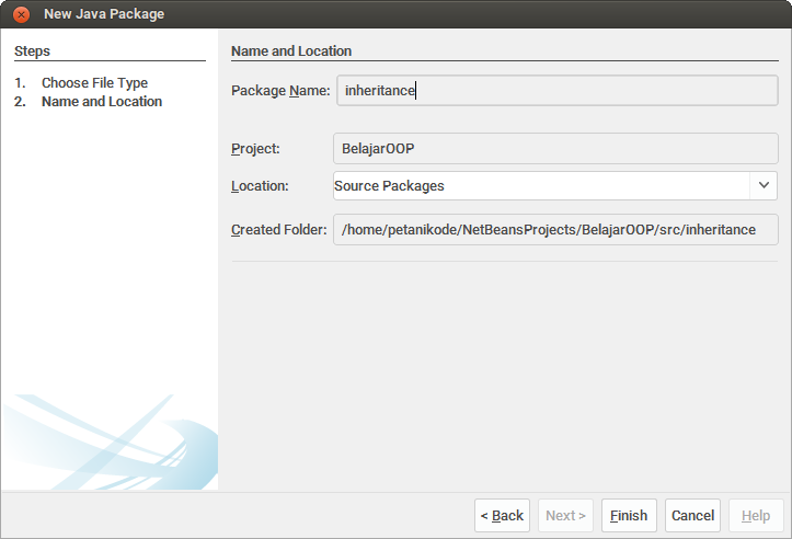 Membuat Package Baru di netbeans