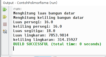 Contoh program polimorfisme di Java