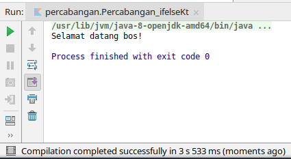 Percabangan IF/ELSE