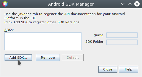 add Android SDK di Netbeans