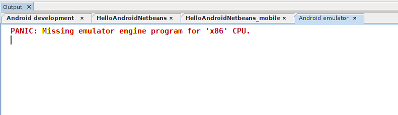 Emulator tidak mau dibuka