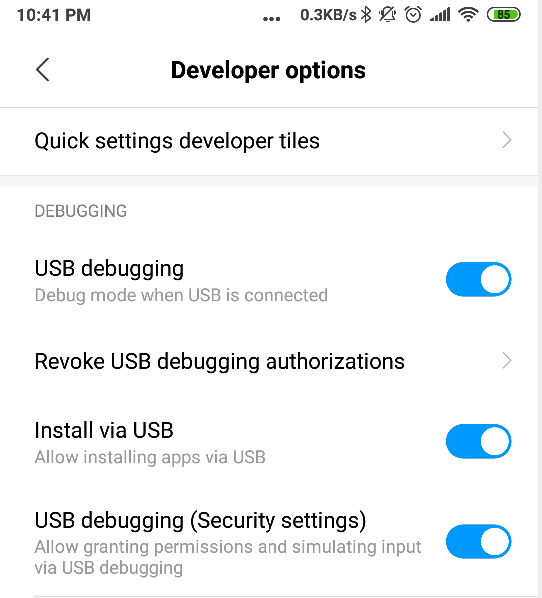 USB Debug Android