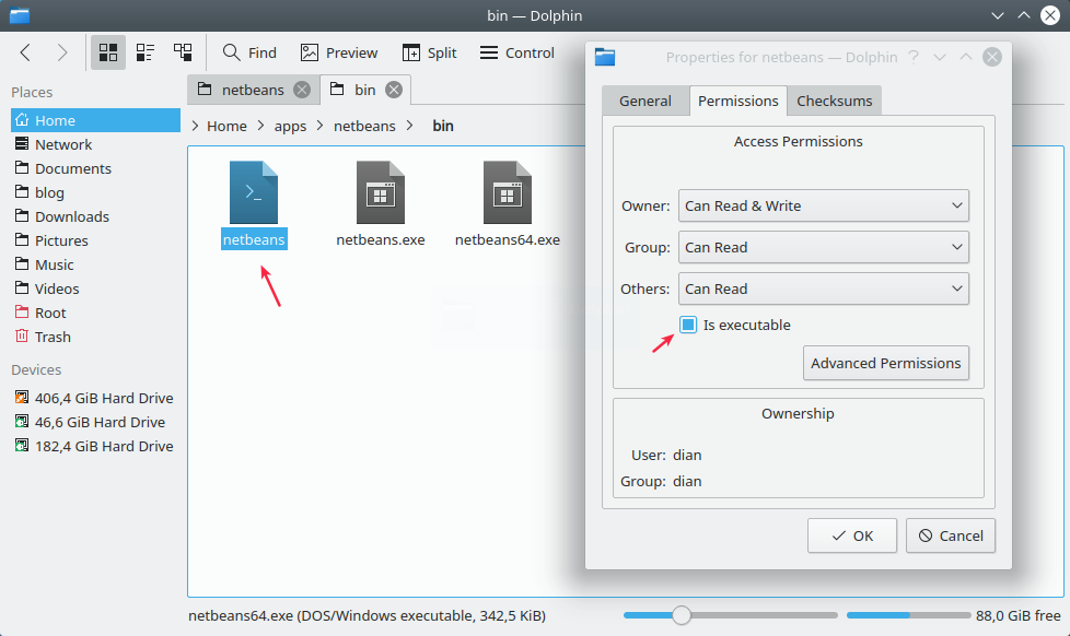 Properties file binary netbeans