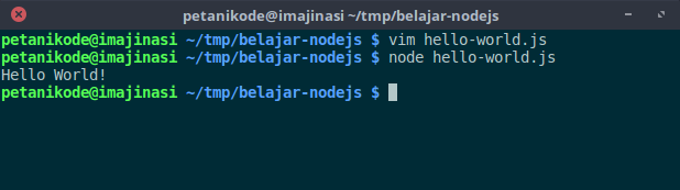 eksekusi nodejs