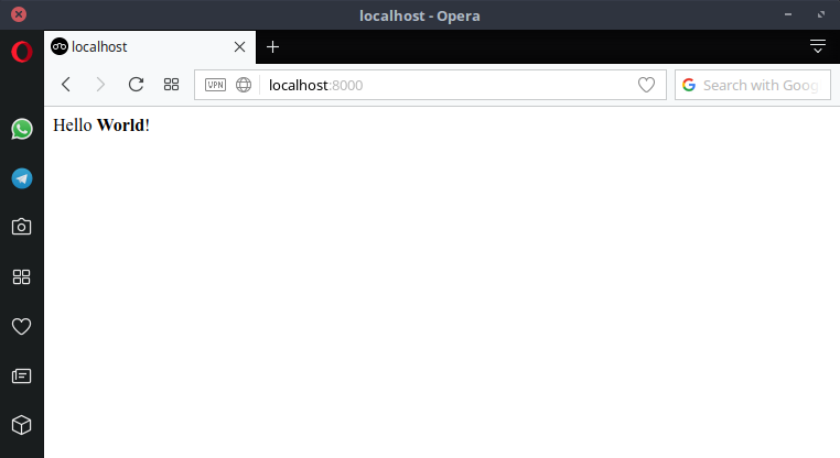 html webserver