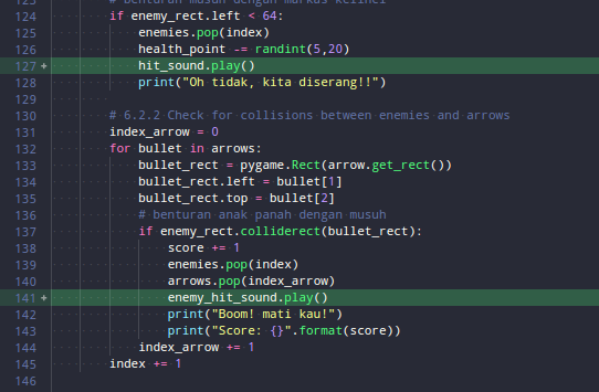 Pygame self rect