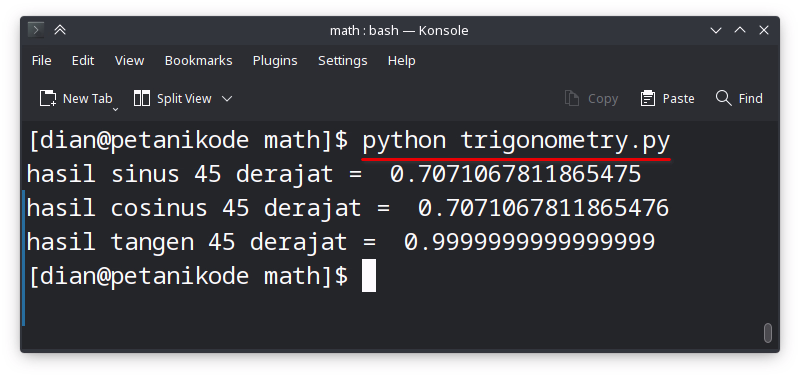Contoh Trigonometri
