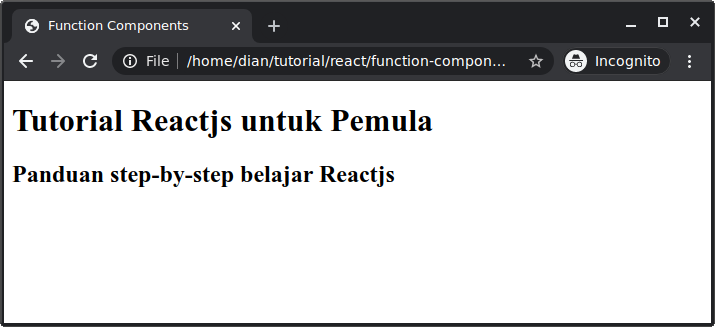 React function component