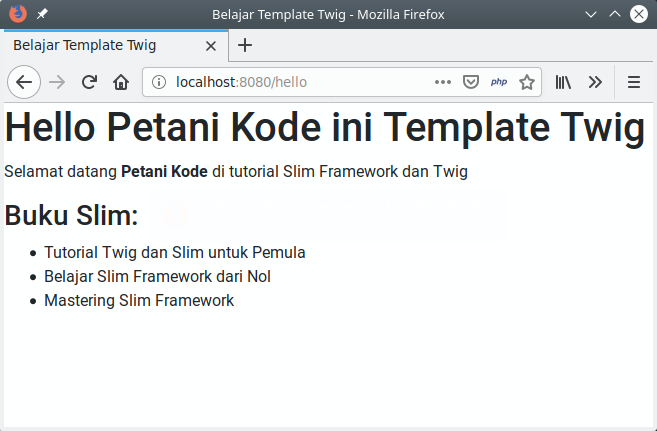 Twig templates