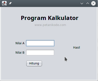 Demo program kalkulator