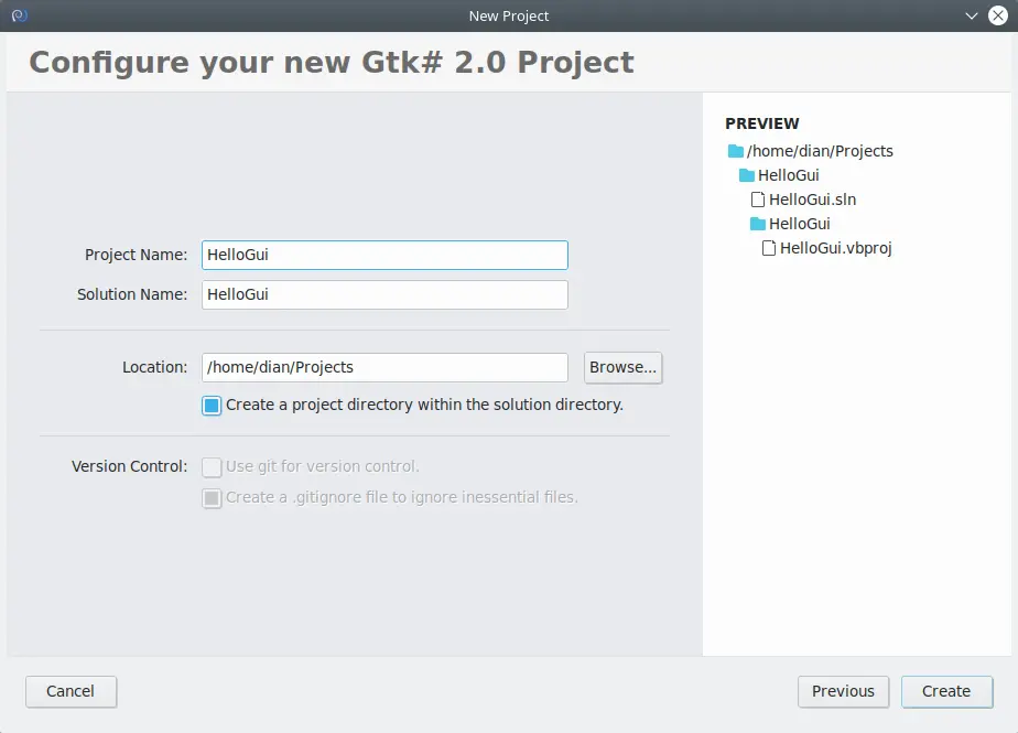 Membuat Proyek GTK