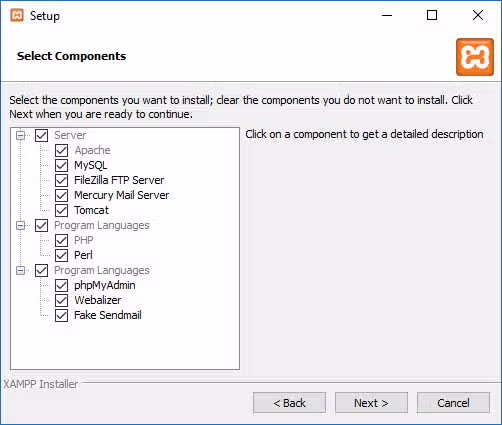 xampp-componets-install